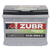 Аккумулятор Zubr Premium (63 Ah) ZU630P